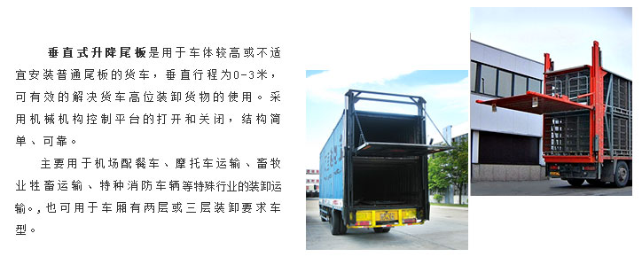 垂直式升降汽车尾板