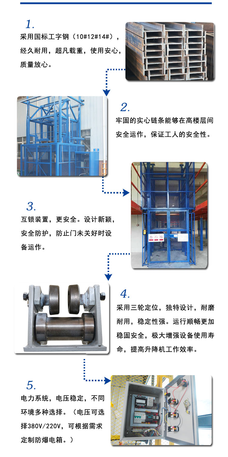 直顶式升降平台，导轨式升降平台，固定升降平台，固定升降货梯